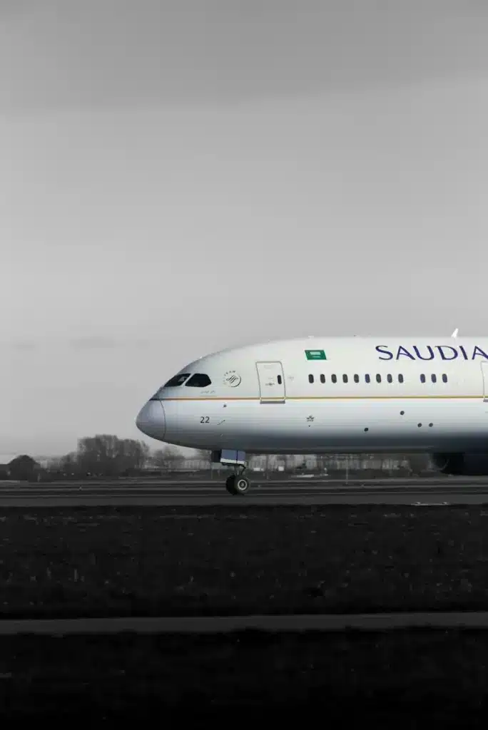 a large passenger jet sitting on top of an airport runway